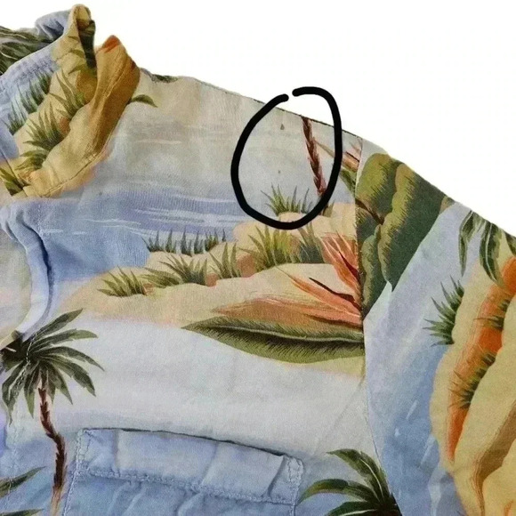 Vintage Hawaiian shirt OP Ocean Pacific Aloha Tropical Print 70s Tags Medium - Picture 8 of 12